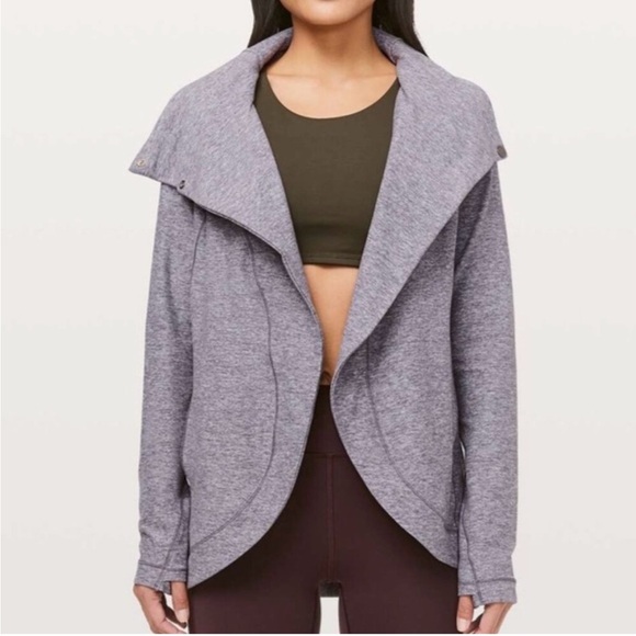 lululemon athletica Jackets & Blazers - Lululemon Rulu Rally Wrap Jacket Gray Size 10